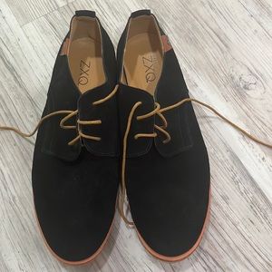zxo suede men's dress shoes 44